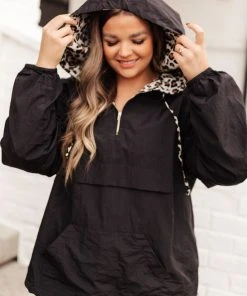 Ave Shops Wild Card Windbreaker In Black