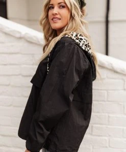 Ave Shops Wild Card Windbreaker - Black Stylish Cardigan for Women 20 Ave Shops Wild Card Windbreaker In Black