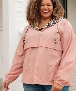 Ave Shops Wild Card Windbreaker In Mauve