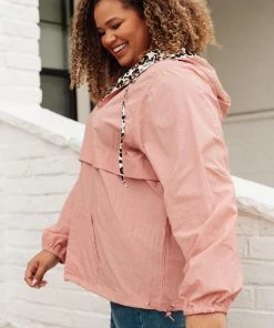 Ave Shops Wild Card Windbreaker In Mauve