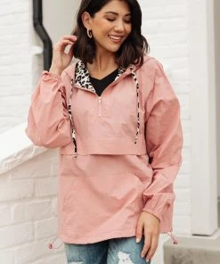 Ave Shops Wild Card Windbreaker In Mauve