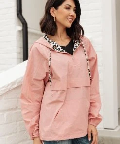 Ave Shops Wild Card Windbreaker In Mauve