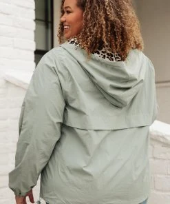 Ave Shops Cardigans, Sweaters, Outerwear Wild Card Windbreaker In Mint