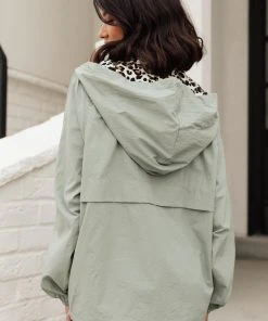 Ave Shops Cardigans, Sweaters, Outerwear Wild Card Windbreaker In Mint