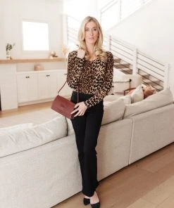 Ave Shops Clothing Wild Life Bodysuit In Animal Print