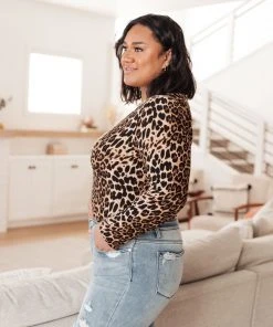 Ave Shops Clothing Wild Life Bodysuit In Animal Print