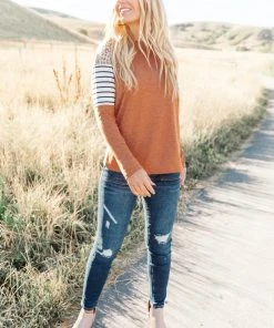 Ave Shops Wild One Camel Long Sleeve Top | Women's Stylish Blouse 18 Ave Shops Wild One Top In Camel