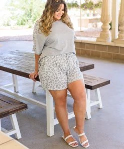 Ave Shops Wild Spots Top In Taupe Lounge & Active Wear