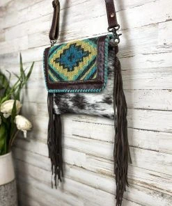 Myra Wild West Boho Cowhide Crossbody