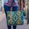 Myra Wild West Boho Tote Handbag