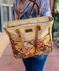Sixtease Wildflower Backpack/Tote Combo Bag Handbags & Wallets