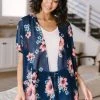 Ave Shops Wildflower Kimono In Blue Clothing