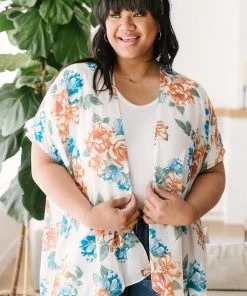 Ave Shops Wildflower Kimono In White