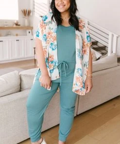 Ave Shops Wildflower Kimono In White