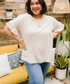 Ave Shops Clothing Willa Linen Top