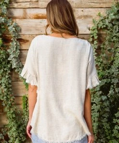 Ave Shops Clothing Willa Linen Top