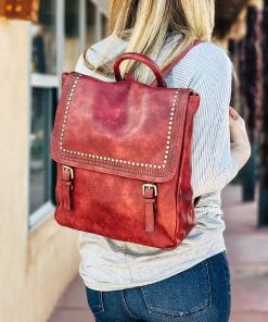 Jen & Co Wine Valerie Flapover Backpack - Mega Sale | Stylish & Functional -The Cinchy Cowgirl Store WineValerieFlapoverBackpack1 1080x