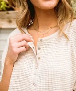 Ave Shops Wishful Thinking Henley In Natural Clothing