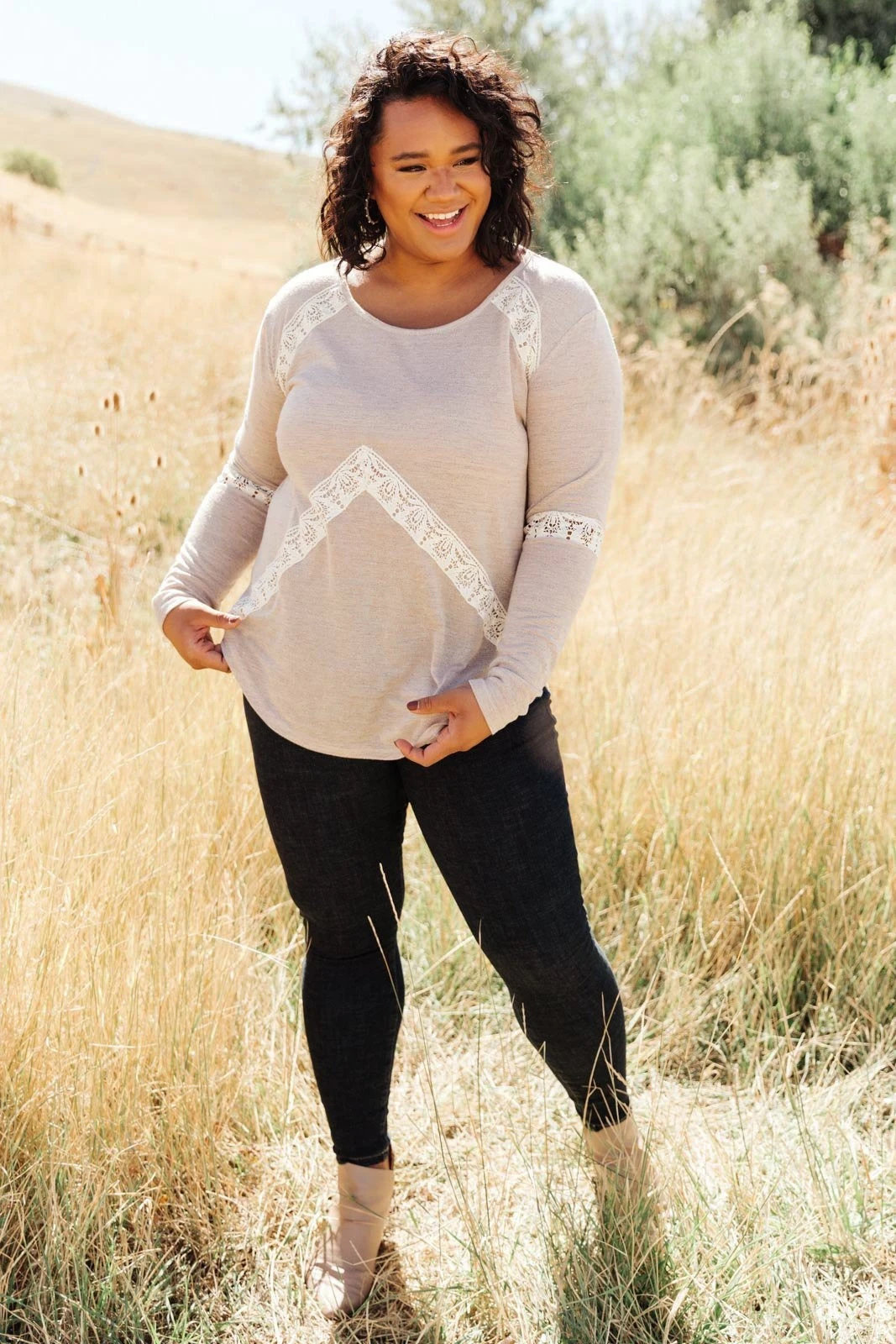 Ave Shops Wrap Me In Lace Top - Elegant Long Sleeve Blouse for Women 4 Ave Shops Clothing Wrap Me In Lace Top