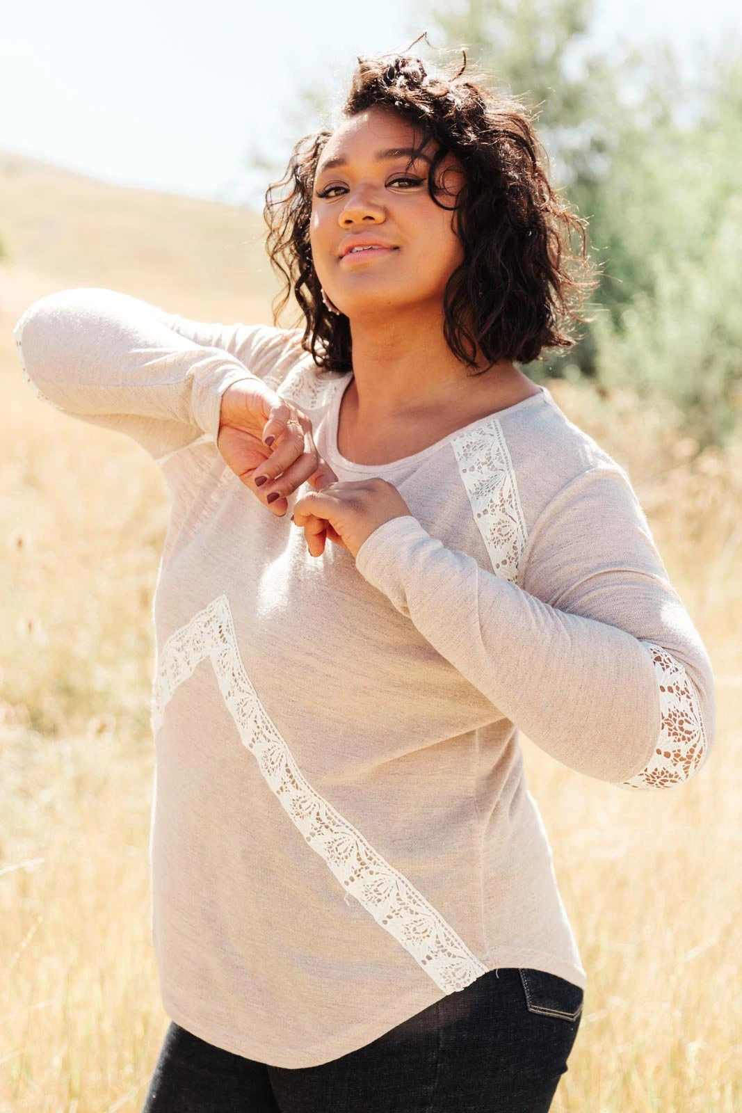 Ave Shops Wrap Me In Lace Top - Elegant Long Sleeve Blouse for Women 7 Ave Shops Clothing Wrap Me In Lace Top