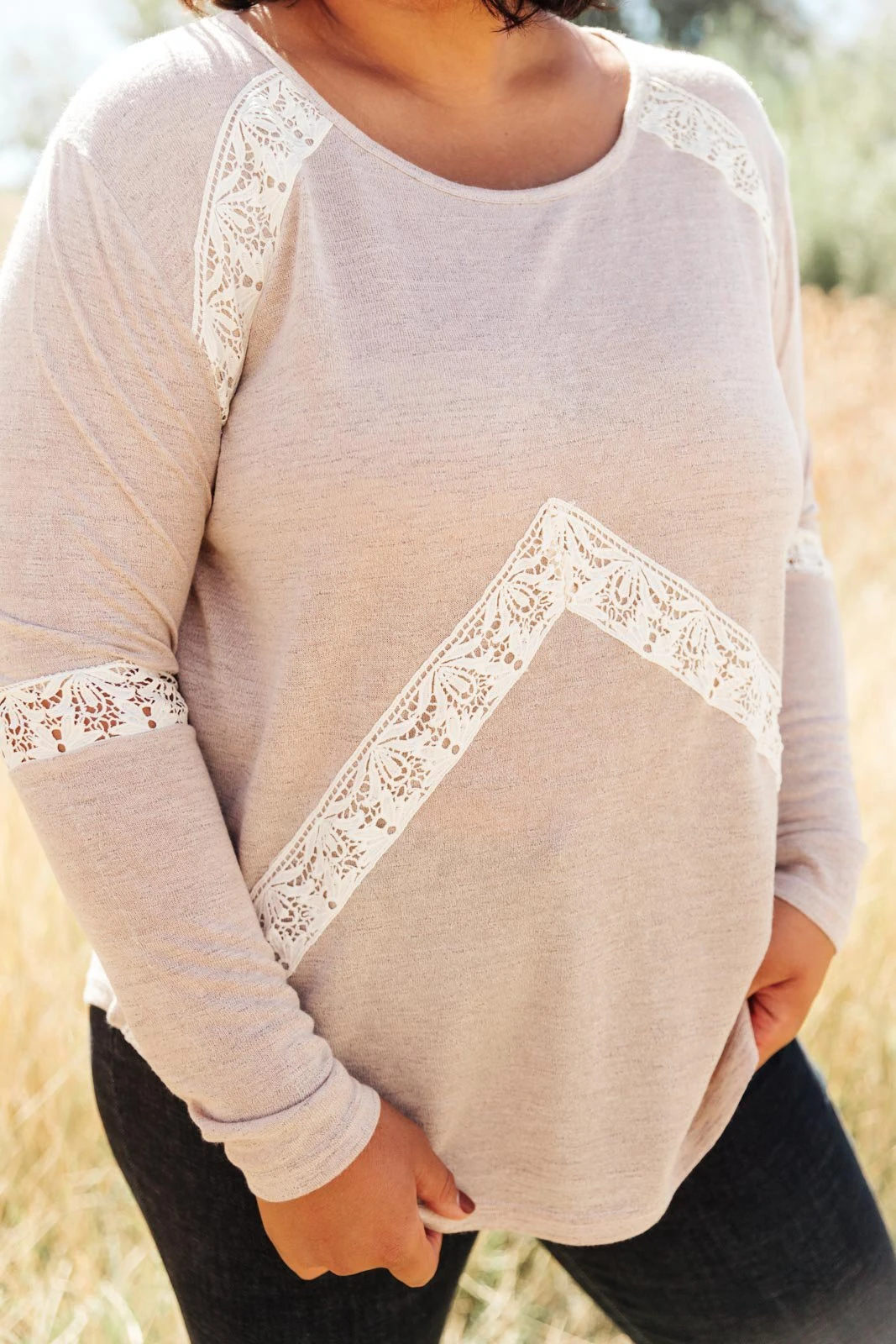 Ave Shops Wrap Me In Lace Top - Elegant Long Sleeve Blouse for Women 6 Ave Shops Clothing Wrap Me In Lace Top