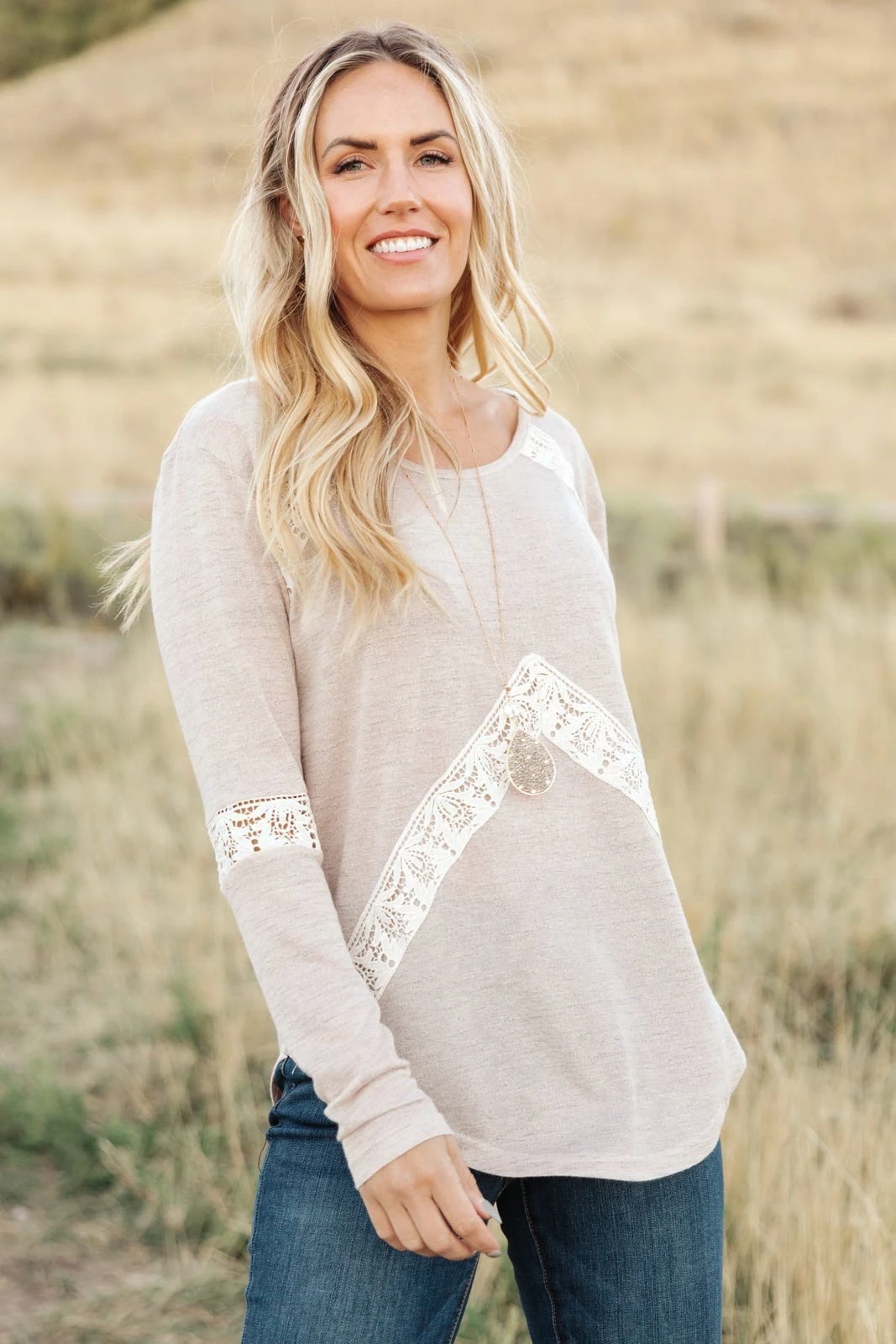 Ave Shops Wrap Me In Lace Top - Elegant Long Sleeve Blouse for Women 11 Ave Shops Clothing Wrap Me In Lace Top