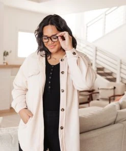 Ave Shops Wrapped In Love Shacket In Sand