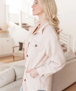 Ave Shops Wrapped In Love Shacket In Sand