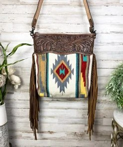 American Darling Handbags & Wallets Wyoming Wonderful Saddle Blanket Fringe Handbag