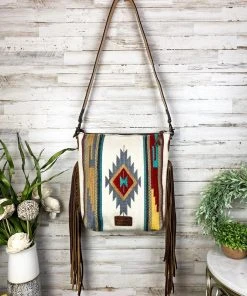 American Darling Handbags & Wallets Wyoming Wonderful Saddle Blanket Fringe Handbag