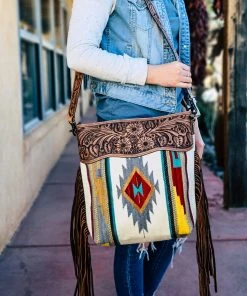 American Darling Handbags & Wallets Wyoming Wonderful Saddle Blanket Fringe Handbag