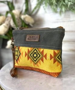 Sixtease Yellow Aztec Wristlet/Pouch - Stylish & Functional | MEGA SALE -The Cinchy Cowgirl Store YellowAztecWristletPouch 2 1080x