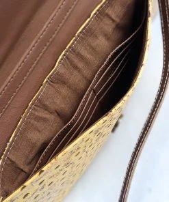 Myra Handbags & Wallets Yellow Steer Skull Wallet Crossbody