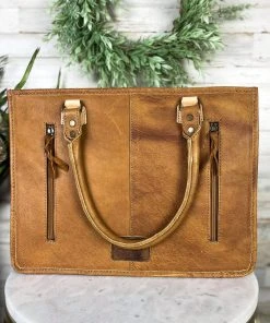 American Darling Yellow Sunflower & Cowhide Conceal Carry Handbag