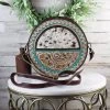 Myra Zig & Zag Cowhide Wallet Crossbody Handbag