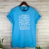 The Cinchy Cowgirl CLOSEOUT- Aquatic Blue Grateful Heart Short Sleeve Tee CLEARANCE GRAPHICS