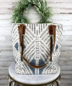 Myra Concealed Carry Aztec Tooled Leather Tote Handbag Handbags & Wallets