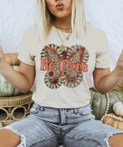 Thelattimoreclaim Featured Graphic Tees Cream Be Free Butterfly Tee