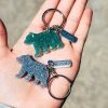 Cinchy Cowgirl Resin Keychains Bear Minis (Set Of 2) - Handmade Unique Accessories 1 The Cinchy Cowgirl Resin Keychains Bear Minis (Set Of 2) Keychain