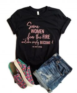 The Cinchy Cowgirl Clothing Black Fear The Fire Short Sleeve Graphic Tee