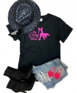 The Cinchy Cowgirl Black Logo Short Sleeve Tee [FREE Logo Sticker!]