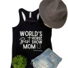 The Cinchy Cowgirl Clothing Black World's Best Horse Show Mom Tank