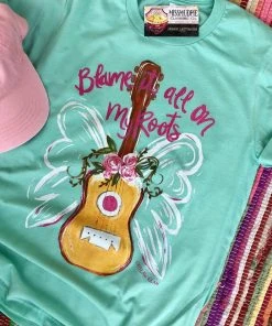 Thelattimoreclaim Mint Blame It On My Roots Tee Featured Graphic Tees