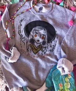 Thelattimoreclaim Featured Graphic Tees Blowin' Smoke Sweatshirt