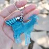 The Cinchy Cowgirl Accessories, Gifts & More Blue Goat Glitter Keychain
