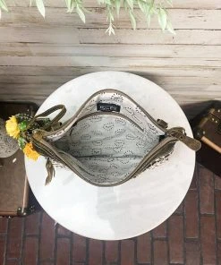 Myra Handbags & Wallets Boho Aztec Neutral Crossbody Handbag