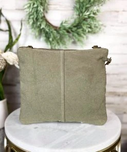 Myra Handbags & Wallets Boho Aztec Neutral Crossbody Handbag