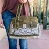 Myra Boho Aztec Neutral Tote Handbag Handbags & Wallets