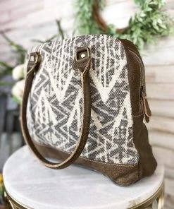 Myra Brown Chevron Tote Handbag Handbags & Wallets