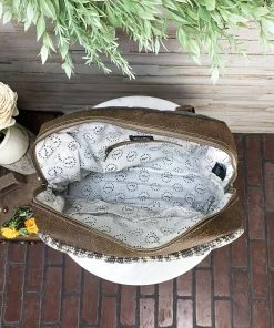 Myra Brown Chevron Tote Handbag Handbags & Wallets